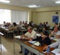 Grupo trabajando en los Estatutos de ALPEC en la Universidad de San Carlos de Guatemala, martes 12 abril 2011