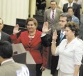 (izda a dcha) Iván Escobar, Juana Méndez, Sergio Cuarezma Terán y Alba Luz Ramos, juramentación de Magisrado para la CSJ  Asamblea Nacional, 27 marzo 2007